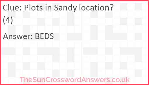 Plots in Sandy location? (4) Answer