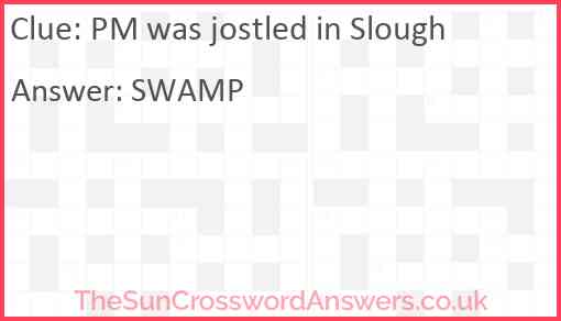 PM was jostled in Slough Answer