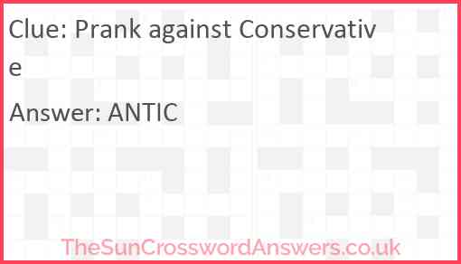 Prank against Conservative Answer