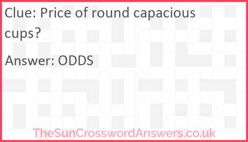 Price of round capacious cups? Answer