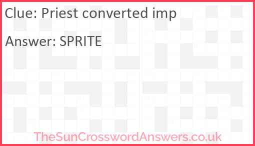 Priest converted imp Answer