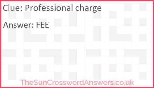 Professional charge Answer
