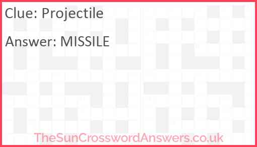 Projectile Answer