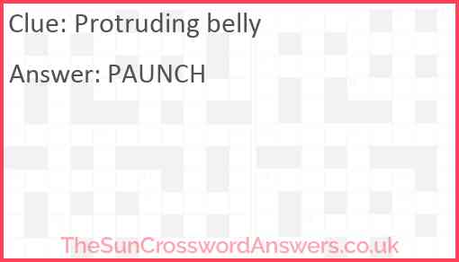 Protruding belly Answer