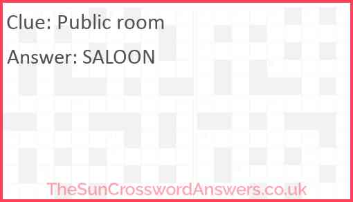Public room Answer