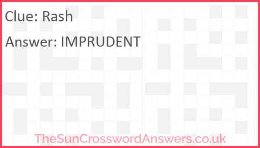 Rash Answer