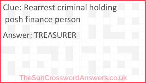 Rearrest criminal holding posh finance person Answer