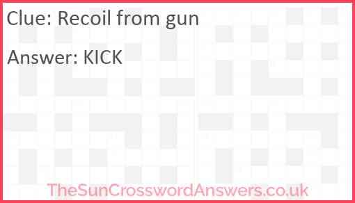 Recoil from gun Answer