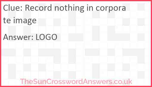 Record nothing in corporate image Answer