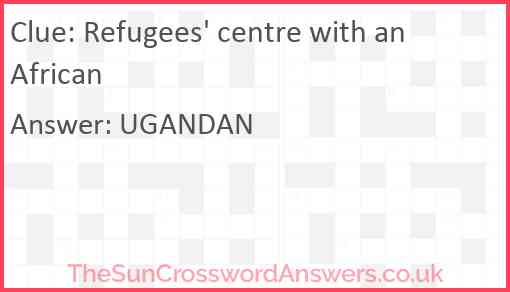 Refugees' centre with an African Answer