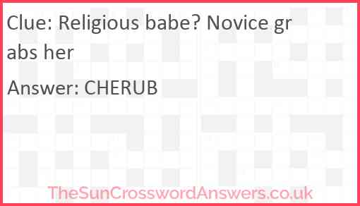 Religious babe? Novice grabs her Answer