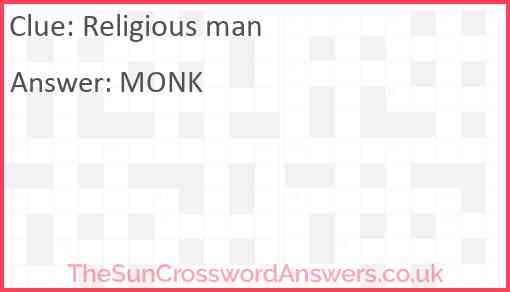 Religious man Answer