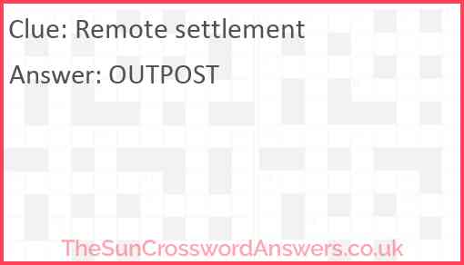 Remote settlement Answer