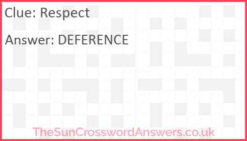 Respect Answer