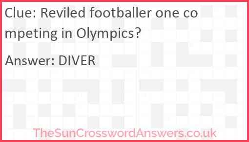 Reviled footballer one competing in Olympics? Answer