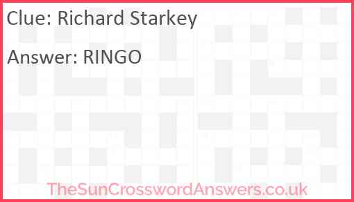 Richard Starkey Answer