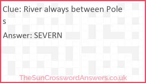 River always between Poles Answer