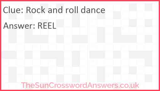 Rock and roll dance? Answer