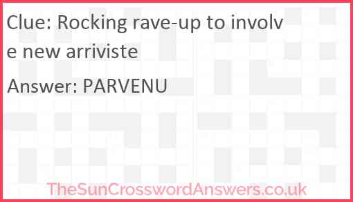 Rocking rave-up to involve new arriviste Answer