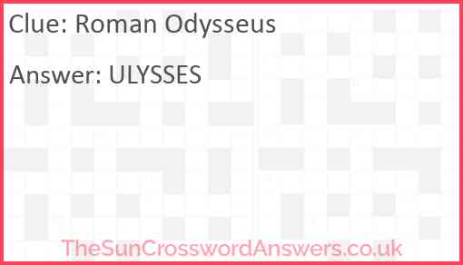 Roman Odysseus Answer
