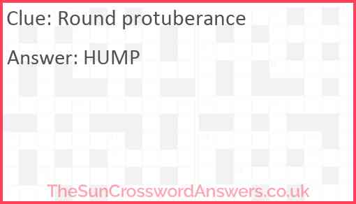 Round protuberance Answer