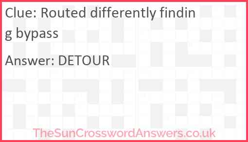 Routed differently finding bypass Answer