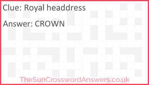 Royal headdress Answer