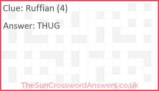 Ruffian (4) Answer