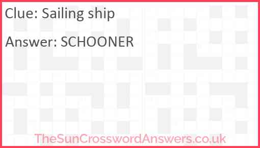 Sailing ship Answer
