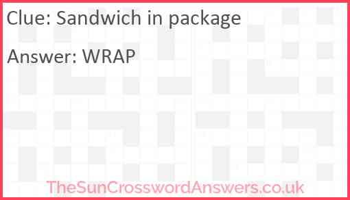 Sandwich in package Answer