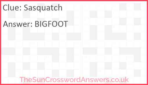 Sasquatch Answer