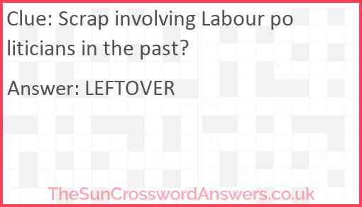 Scrap involving Labour politicians in the past? Answer