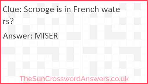Scrooge is in French waters? Answer