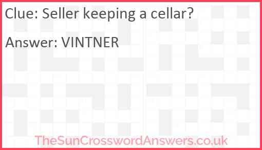 Seller keeping a cellar? Answer
