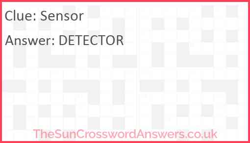 Sensor Answer