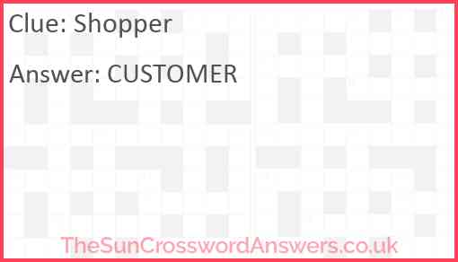 Shopper Answer