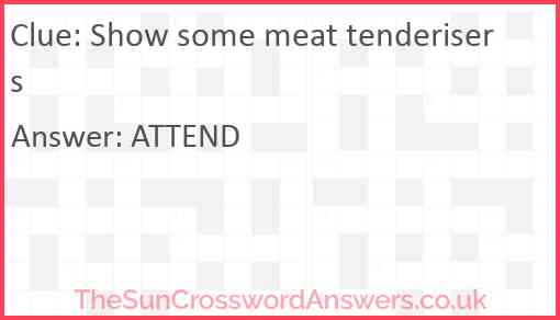 Show some meat tenderisers Answer