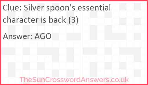 Silver spoon's essential character is back (3) Answer