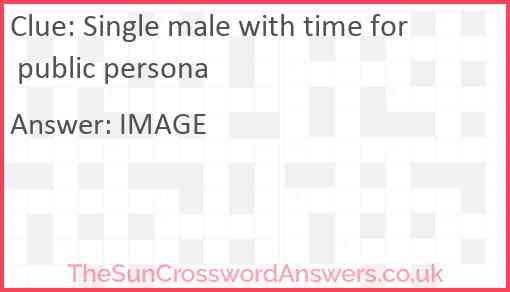 Single male with time for public persona Answer