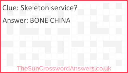 Skeleton service? Answer