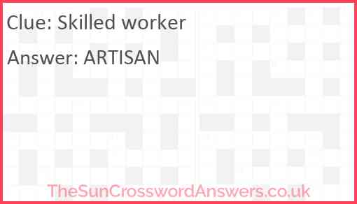 Skilled worker Answer