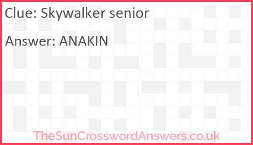 Skywalker senior Answer