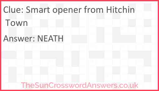 Smart opener from Hitchin Town Answer