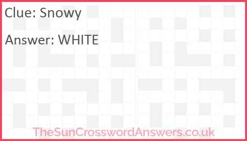 Snowy Answer