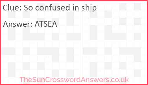 So confused in ship Answer