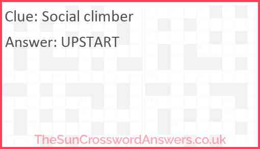 Social climber Answer