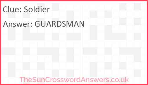 Soldier Answer