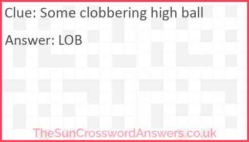 Some clobbering high ball Answer