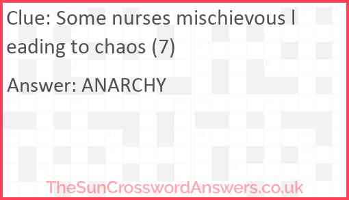 Some nurses mischievous leading to chaos (7) Answer