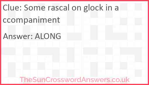 Some rascal on glock in accompaniment Answer